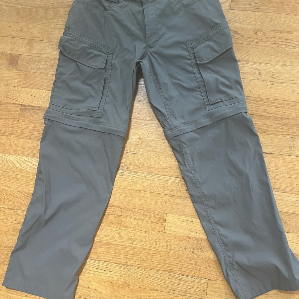 Duluth Trading Co Flex Dry on the Fly Men's Slate gray Cargo Pants 36 x 32